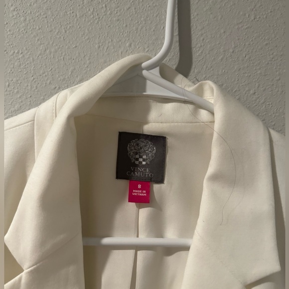 Vince camuto off white size 8 blazer jacket women’s - Picture 2 of 3